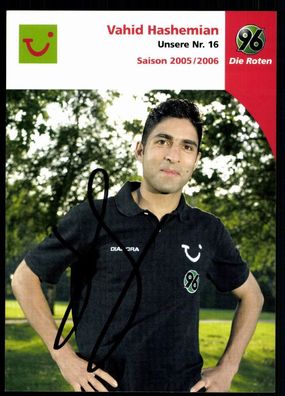 Vahid Hashemian Hannover 96 2005-06 Original Signiert + A 77849