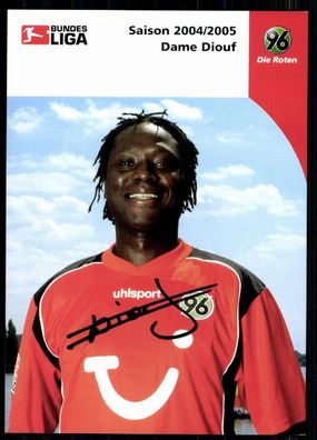 Dame Diouf Hannover 96 2004/05 Original Signiert + A 77598