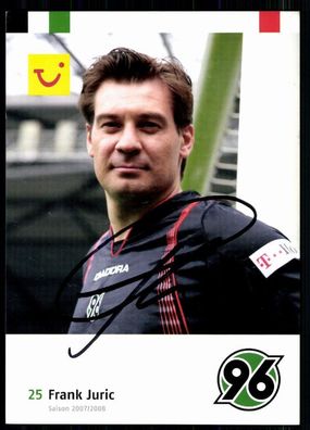 Frank Juric Hannover 96 2007/08 Original Signiert + A 77661