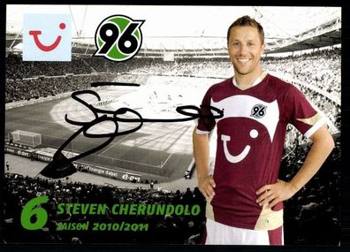 Steven Cherundolo Hannover 96 2010-11 Original Signiert + A 77823