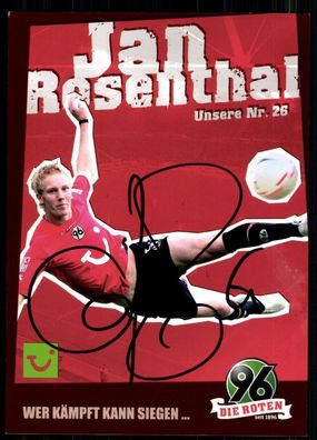 Jan Rosenthal Hannover 96 2006-07 Original Signiert + A 77689