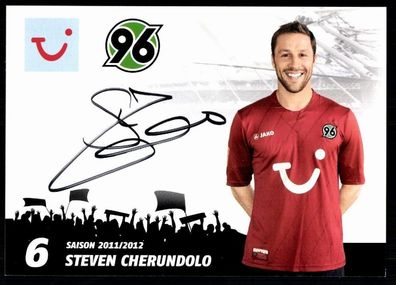 Steven Cherundolo Hannover 96 2011-12 Original Signiert + A 77824