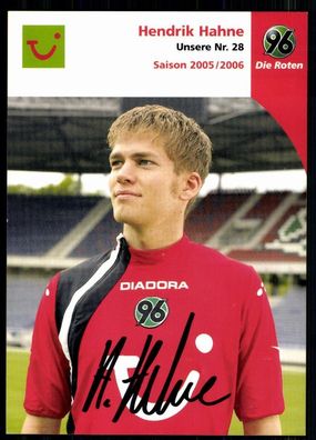 Hendrik Hahne Hannover 96 2005-06 Original Signiert + A 77679