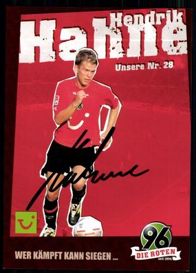 Hendrik Hahne Hannover 96 2006-07 Original Signiert + A 77680