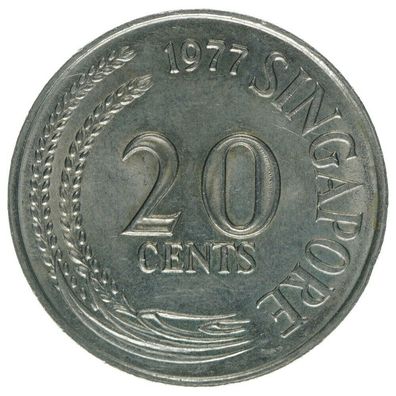 Singapur, 20 Cents 1977, A57125