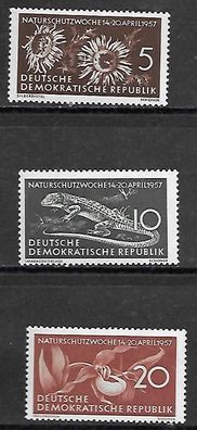 DDR postfrisch Michel-Nummer 561-563 mit Falz