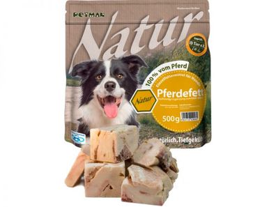 Petman Natur Pferdefett Hundefutter 500 g (Inhalt Paket: 6 Stück)