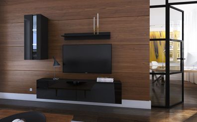 Mery N271 Möbel für Wohnzimmer Wohnwand Mediawand Schrankwand Wohnschrank