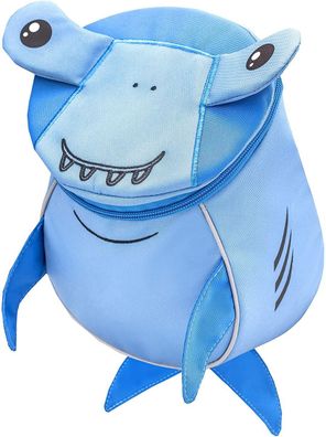 Belmil Mini Kindergarten 3D Rucksack Brustgurt Shark Hai Animals Kids