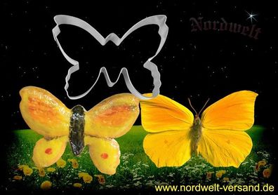 Ausstechform Schmetterling Werdandi / Norne Verdandi, Edelstahl Teigform