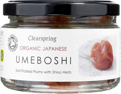 Clearspring BIO Umeboshi 5x 200g Glas japanische Pflaumen Ume-Früchte Salz Aprikose
