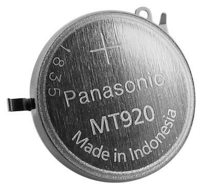 Panasonic Akku 3023-24T Knopfzelle Knopfzelle mit Fähnchen Kondensator