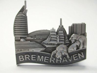 Bremerhaven Metall Magnet Souvenir Germany Havenwelten Zoo Eisbär Klimahaus