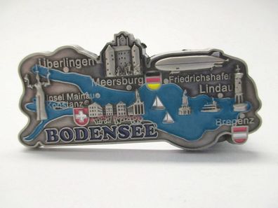 Bodensee Magnet Metall Souvenir Bregenz Mainau Konstanz Meersburg ...