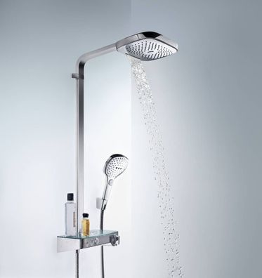 Hansgrohe Raindance Select E Showerpipe 300 3jet mit ShowerTablet Select 300