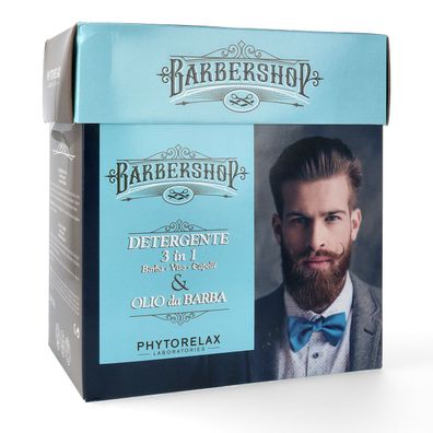 Phytorelax Men Barbershop Geschenkset Bartöl + Gesichtsreiniger