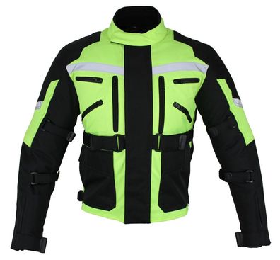 Herren Motorrad Textil Jacke Biker Polyester Sports Touring Jacke Quad Protektoren