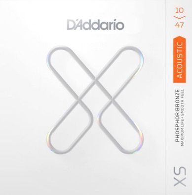 D'Addario XSAPB1047 - extra light (010-047) - beschichtete Saiten für Westerngitarre
