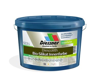 Diessner Diescolith Bio-Silikat Innenfarbe 12,5 Liter weiß