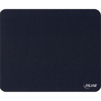 InLine® Maus-Pad antimikrobiell, ultradünn, schwarz, 220x180x0,4mm, schwarz