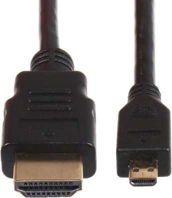 Micro HDMI an HDMI Kabel Ver. 2,0 4K 60Hz 1,8m Raspberry Pi 4