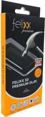 felixx 3D Premium-Glas Full Cover für iPhone XI Black