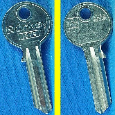 Schlüsselrohling Börkey 1679 für verschiedene FAB Profilzylinder Profil 22 K