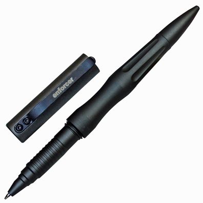 Enforcer Tactical Pen Kugelschreiber Aluminiumgehäuse schwarz, Magnetbox Schachtel