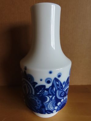Vase weiß mit blauem Muster Echt Kobalt 23,7 cm Hoch/ Kaiser 254 Echt Cobalt
