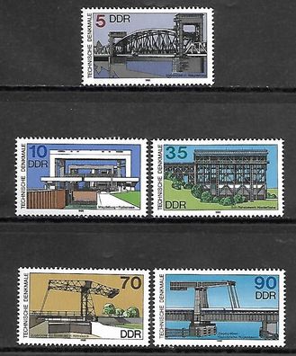 DDR postfrisch Michel-Nummer 3203-3207