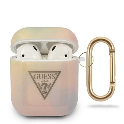 Guess Tie & Dye Collection Cover für Apple Airpods 1 & 2 - Pink
