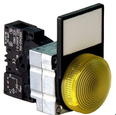 Leuchtmelder LED 24V/ ac/ dc komplett, gelb, Siemens 3SB3644-6BA40, 1St.