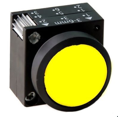 Drucktaster gelb unbeleuchtet button Siemens, Serie: 3SB3000-0AA31, 1St