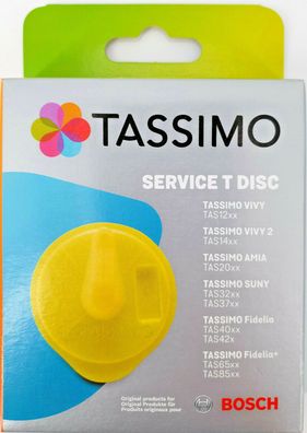 Bosch Tassimo 17001490 Gelb Service T Disc Reiniger Reinigung Entkalkung Ersatz