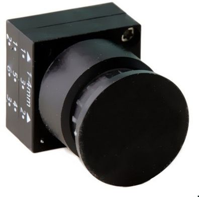 Pilzdrucktaster 30mm schwarz button Siemens, Serie: 3SB3000-1DA11, 1St
