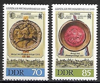DDR postfrisch Michel-Nummer 3316-3317