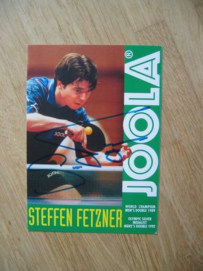 Tischtennis Star Steffen Fetzner - handsigniertes Autogramm!!!