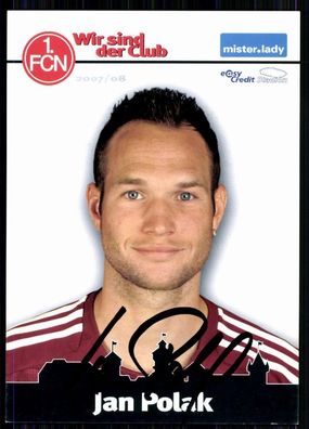 Jan Polak 1. FC Nürnberg 2007-08 Autogammkarte Original Signiert + A 82086