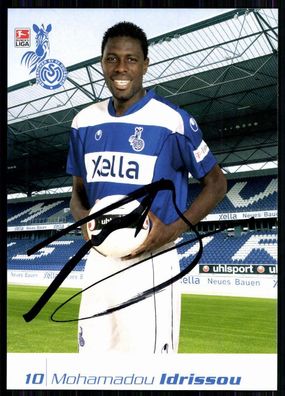 Mohamadou Idrissou MSV Duisburg 2007-08 2. Karte Original Signiert + A 82112