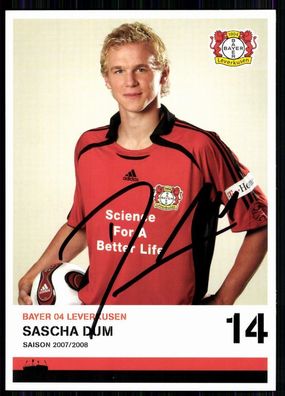 Sascha Dum Bayer Leverkusen 2007-08 1. Karte Original Signiert + A 82212