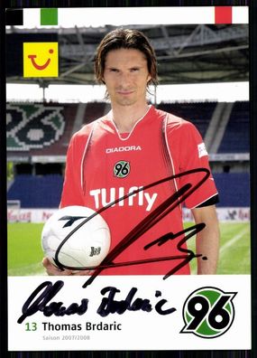 Thomas Brdaric Hannover 96 2007-08 1. Karte Original Signiert + A 82238