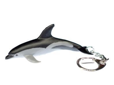 Weißschnauzendelfin Delfin Schlüsselanhänger Miniblings Delphin Ozean gelb Meer