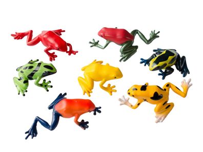 6er Set Frosch Aufstellfiguren Tierfigur Miniblings Frösche Kröten Giftfrösche