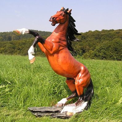 Westernpferd Pferd Wildpferd Quarter Horses Figur Statue Skulptur 2 beinen