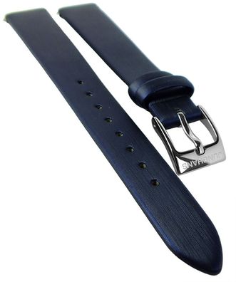 Junghans Meister | Uhrenarmband 14mm Leder / Silkline blau | 047/4567