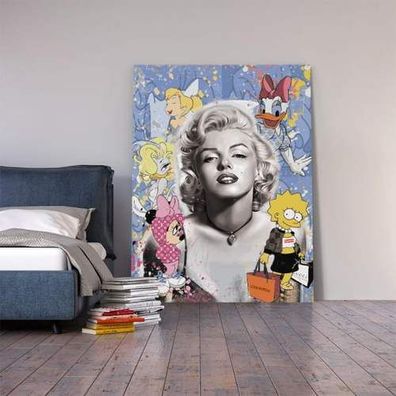 Wandbild | Leinwand | XXL | Deko | Kunstdruck | Marilyn Monroe | Pop Art | XXL