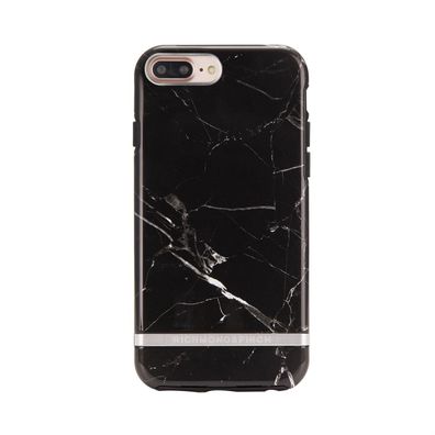 Richmond & Finch Black Marble für Apple iPhone 6 + /6s + /7 + /8+ - Schwarz