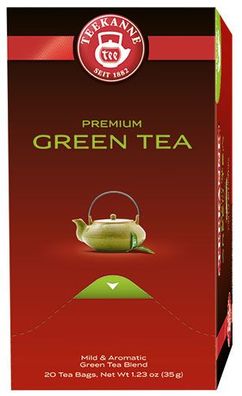 Teekanne Premium Green Tea Sencha-Mischung, Grüntee, Teebeutel im Kuvert, 2. Ent