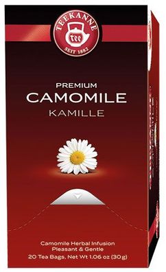 Teekanne Premium Kamille, Kräutertee, Teebeutel im Kuvert, 2. Entnahmefach/ displ