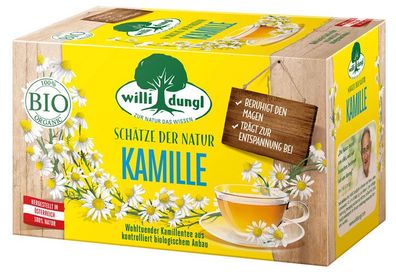 Willi Dungl Schätze der Natur Bio Kamille, Kräutertee, Teebeutel im Kuvert